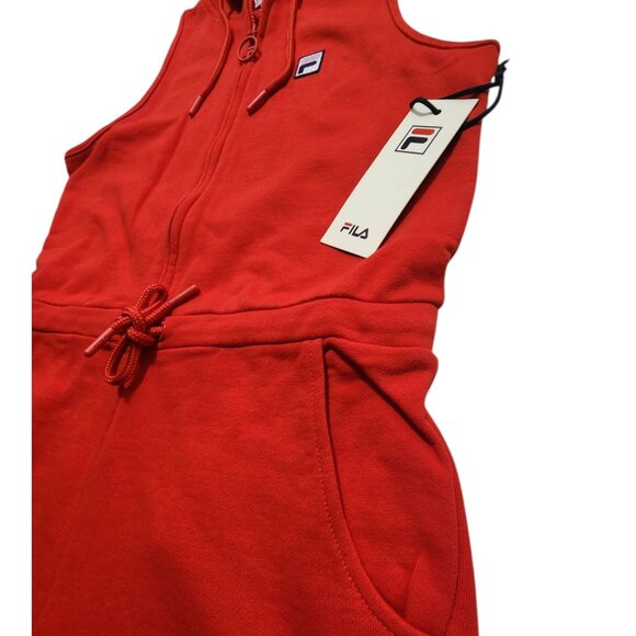 Fila Emerson Hooded Romper Red Size XS - Picture 12 of 13